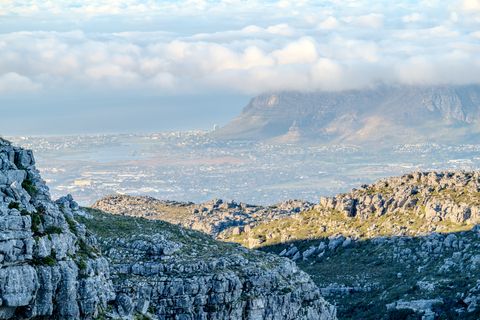 Morning from the top of Table Mountain.